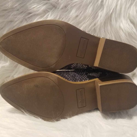 Fergalicious By Fergie Malaki Snakeskin Print Heeled Booties - Picture 6 of 8